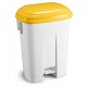 Poubelle a pédale angles arrondis en pp 60 lt avec couvercle